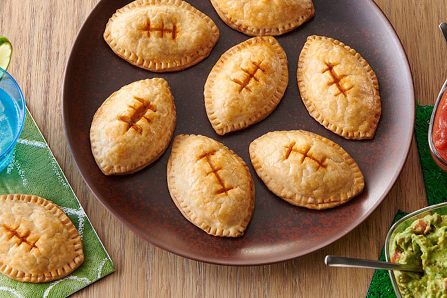 Chicken Green Chile Football Empanadas